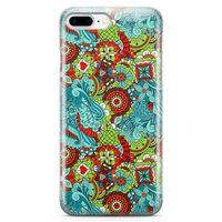 Apple iPhone 7 Plus Kılıf Cam Motifleri Arka Kapak Koruma Desenli Full Koruyucu