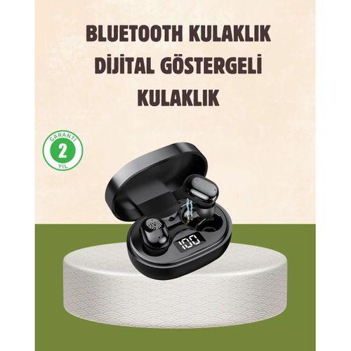 Led Ekranlı Şarjlı Kablosuz Kulak İçi Kulaklık