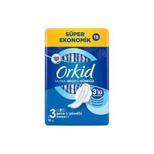 Orkid Ultra Gece Hijyenik Ped Gece 18'li