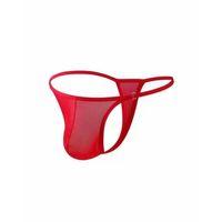 Erkek  Kırmızı Transparan Tanga İç Giyim