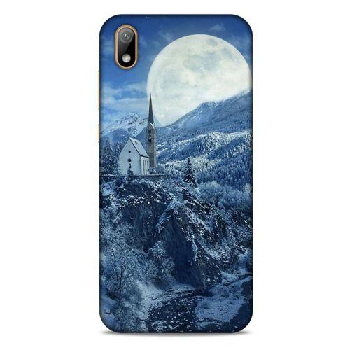 Huawei Y5 2019 Kılıf Snowix (49) Ultra Silikon Kılıf Beyaz Mavi