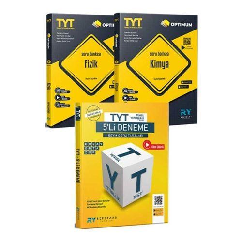 2024 Optimum TYT Fizik TYT Kimya Video Çözümlü Soru Bankası TYT 5 li Tüm Dersler Deneme Seti Referans Yayınları