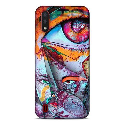 Lopard Samsung Galaxy A01 Uyumlu Kılıf Sürreal Yüzler ♀ (14) Lansman Kılıf Desenli