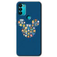 GM 21 Plus Kılıf HD Desen Baskılı Arka Kapak - Mickey + Kırılmaz Cam