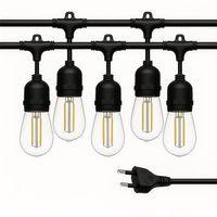 Ledx KB00001 5'li E27 Duy Sıralı 5 Metre Lamba Kablosu (5 Adet Duy İçerir)