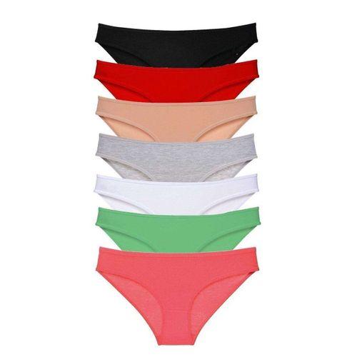 7 Adet Süper Eko Set Likralı Kadın Slip Külot Set 3