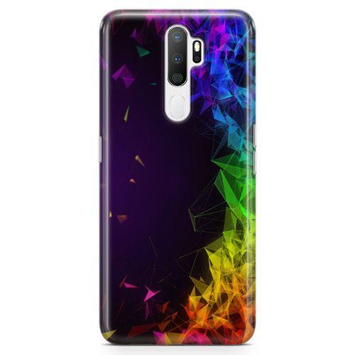 Oppo A5 2020 Kılıf Prizma Arka Kapak Koruma Desenli Full Koruyucu