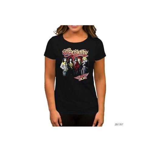 Aerosmith Grup Siyah Kadın Tişört