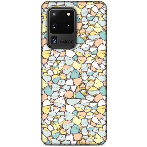Samsung Galaxy S20 Ultra Kılıf Baskılı Özel Seri Taşlı (24) Darbe Emici Kılıf