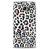 Samsung Galaxy Note 5 Kılıf HD Baskılı Kılıf - Renkli Leopar + Tam Ekran Koruyucu