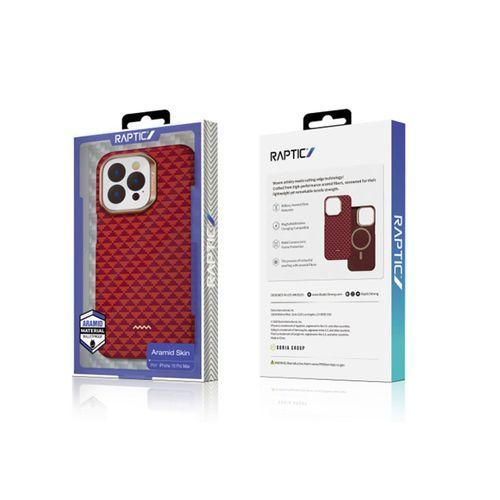 Apple iPhone 16 Pro Kılıf M-safe Şarj Özellikli Raptic Aramid Skin Origin Serisi Kapak