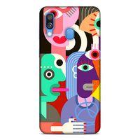 Lopard Samsung Galaxy A40 Uyumlu Kılıf Soyut Sanat (14) Desenli Lansman Kılıf
