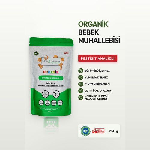 Organik Bebek Muhallebisi Kaşık Maması 250gr (B1 VİTAMİNLİ)
