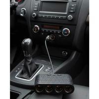 Araçlar İçin 4’lü Çakmak Çoklayıcı Type C Usb Ve Koruma Sistemli