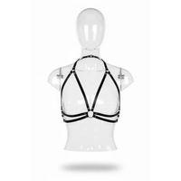 Siyah Kadın Kemer Suni Deri Halka Detaylı Vücut Aksesuarı - Brf200