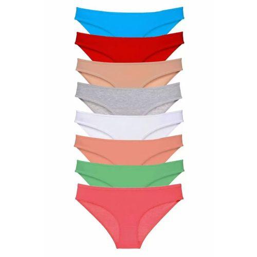 8 adet Süper Eko Set Likralı Kadın Slip Külot Set 8