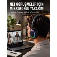 Kablosuz Bluetooth 5 0 Kulaklık Rgb Işıklı Tasarım