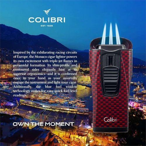Colibri Monaco Çakmak Puro Çakmağı Kırmızı