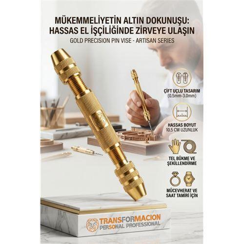 Profesyonel Çift Uçlu İğne Mengenesi - Hassas El Matkabı ve Takı Yapım Seti 723120