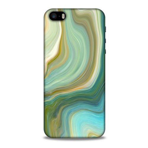 Mermer Desenli (23) Tema Ultra Koruma Kılıfı Su Yeşili Apple iPhone SE Kılıf