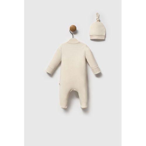 Moi Noi My Bear Şapkalı Tulum MNB1296 Ekru