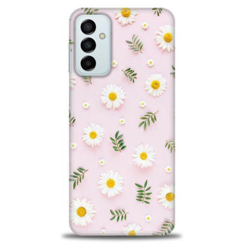 Samsung Galaxy M23 Kılıf HD Baskılı Kılıf - Papatyalar + Tam Ekran Koruyucu