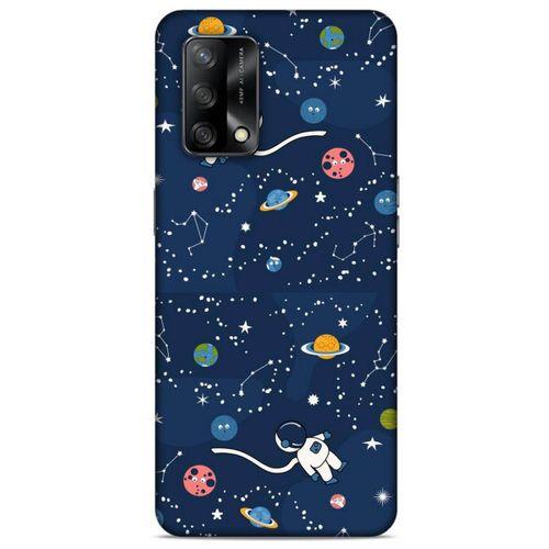 Oppo A74 4G Uyumlu Kılıf Mavi Delisi (21) Koruyucu Kapak Uzay