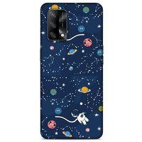 Oppo A74 4G Uyumlu Kılıf Mavi Delisi (21) Koruyucu Kapak Uzay