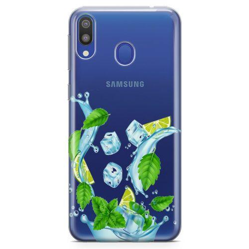 Samsung Galaxy M20 Kılıf Nane Limon Buz Arka Kapak Koruma Desenli Full Koruyucu