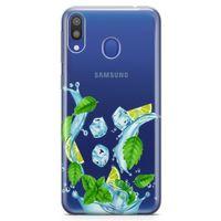 Samsung Galaxy M20 Kılıf Nane Limon Buz Arka Kapak Koruma Desenli Full Koruyucu