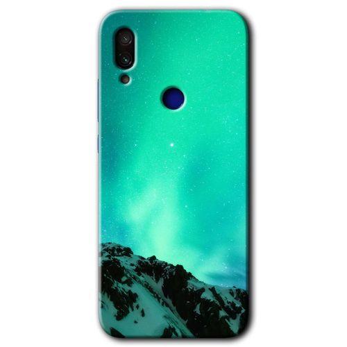 Redmi Note 7 Kılıf HD Desen Baskılı Arka Kapak - Aurora + Kırılmaz Cam