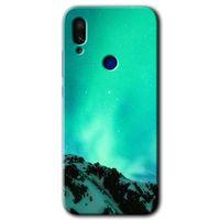 Redmi Note 7 Kılıf HD Desen Baskılı Arka Kapak - Aurora + Kırılmaz Cam