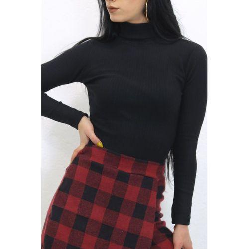 Balıkçı Yaka Body Siyah - 8338.1567.
