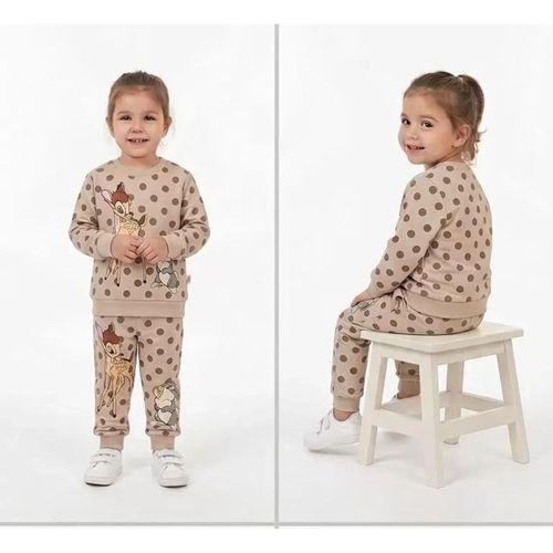 2-3-4-5 Yaş Ceylan Baskılı Penye Çocuk Takımı