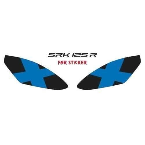 RKS Rks Srk 125 R 2023 - 2025 Uyumlu Far Sticker Mavi X