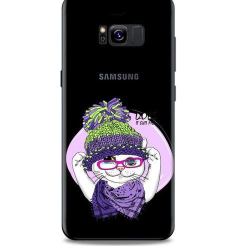 Zoologix (92) Samsung Galaxy S8 Plus Şeffaf Kılıf Silikon Desenli