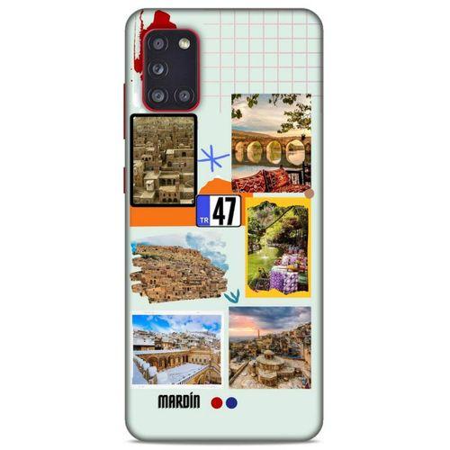 Lopard Samsung Galaxy A31 Uyumlu Kılıf Şehirli ※ (47) Mardin Crystal Flex Kılıf