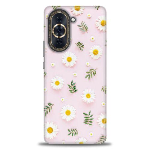Huawei Nova 10 Kılıf HD Baskılı Kılıf - Papatyalar + Tam Ekran Koruyucu