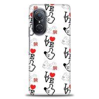 Huawei Nova 9 SE Kılıf HD Baskılı Kılıf - Love Mickey + Tam Ekran Koruyucu