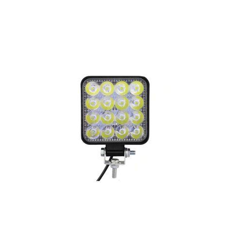 2 Adet 16 Led Kare Off Road Iş Makinası Çalışma Lambası Sis Farı