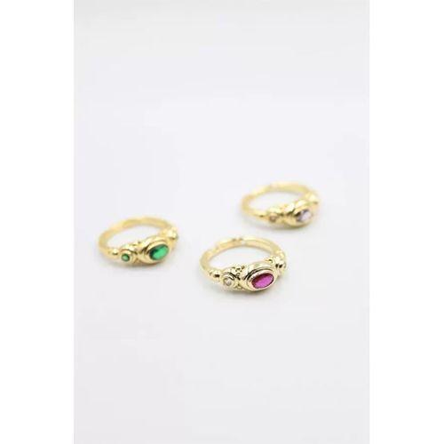 6'lı Taşlı Yüzük Seti - Altın