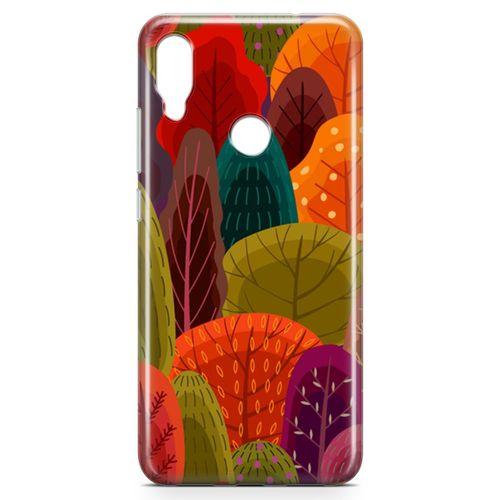 Xiaomi Redmi Note 7 Kılıf Renkli Orman Arka Kapak Koruma Desenli Full Koruyucu