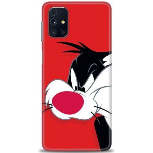 Samsung Galaxy M31S Kılıf HD Baskılı Kılıf - Sylvester + Tam Ekran Koruyucu