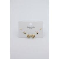 Çoklu Set Küpe - Altın
