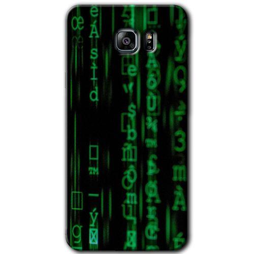 MRCİLETİSİM MRCİLETİSİM Samsung Galaxy Note 5 Kılıf HD Desen Baskılı Arka Kapak + Temperli Cam - Matrix