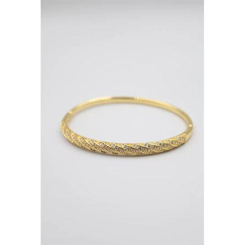 Taşlı Vip Bilezik - Altın