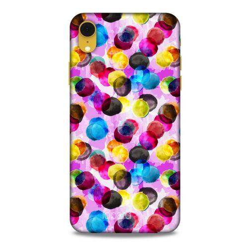 Apple iPhone XR Kılıf Pastel Renkler (42) Rugged Armor Kılıf Mor Pembe