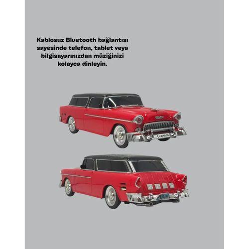 Retro Araba Şekilli Kablosuz Bluetooth Hoparlör