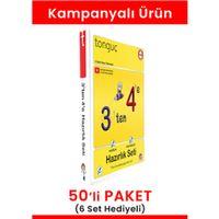 3'ten 4'e Hazırlık Seti 50' li Paket (6 Set Hediyeli)