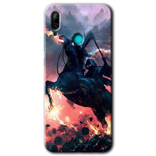 MRCİLETİSİM  Huawei P smart 2019 Kılıf Kapak - Bloodhorne +Hayalet Ekran Yandan Gözükmez
